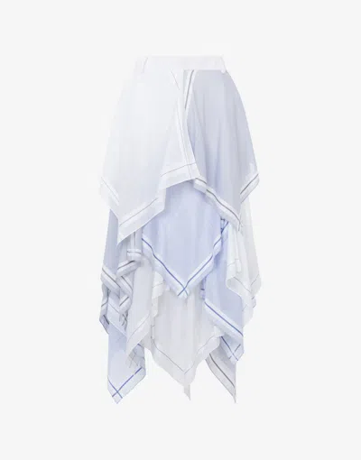 MOSCHINO POPLIN SKIRT HANDKERCHIEF