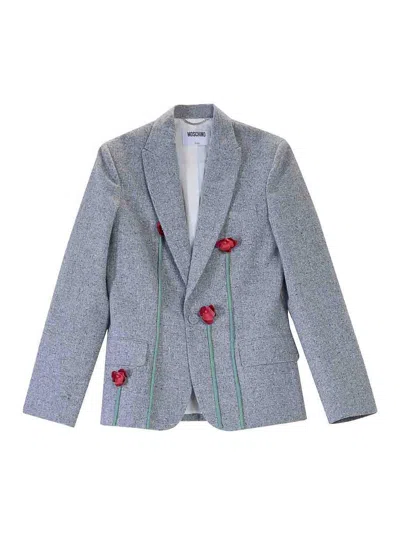 Moschino Poppies Jacket In Multi