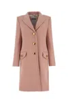 Moschino Structured Wool Blend Coat With Flap Pockets In 223