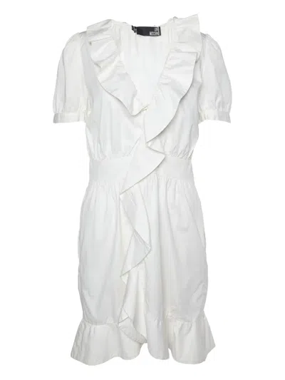 Pre-owned Moschino  Ruffled Short-sleeve Mini Dress