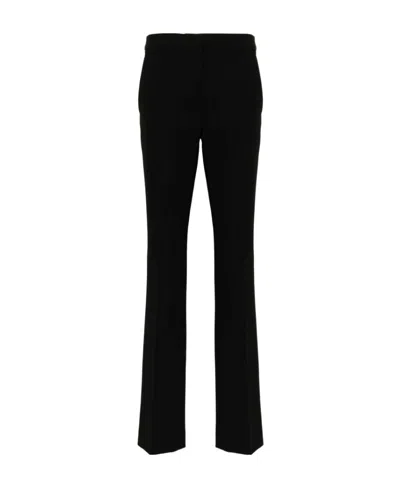 Moschino Press-creased Straight-leg Trousers In Black