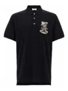 Moschino Graphic Print Polo Shirt With Side Slits