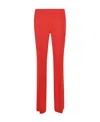 Moschino Pressed-crease Flared Trousers In Red
