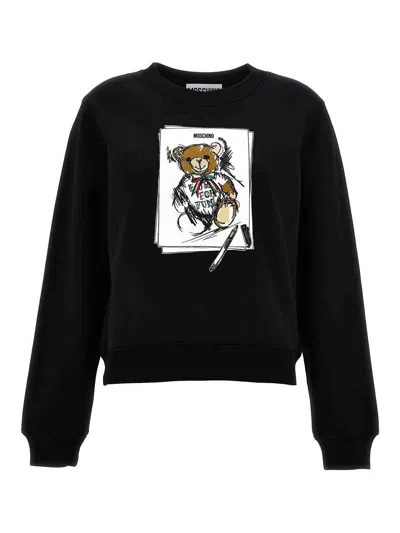 MOSCHINO SUDADERA - NEGRO