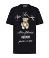 Moschino Teddy Bear Mini Dress In Black
