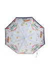 Moschino Print Umbrella In Blue