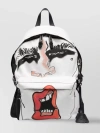 MOSCHINO PRINTED BAG WITH FRONT ZIP POCKET