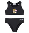 Moschino Printed Bikini In Nero/black