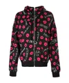 Moschino Printed Casual Jacket In Black