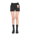Moschino Printed Casual Shorts In Black