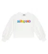 Moschino Printed Cotton-blend Jersey Sweatshirt In Optic White