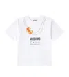 Moschino Printed Cotton Jersey T-shirt In White