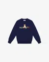 Moschino Kids Teddy Bear Logo Sweatshirt In Blue