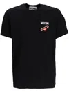Moschino T-shirt With Logo Patch In Black