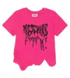 Moschino Bedrucktes T-shirt Aus Baumwolle In Pink