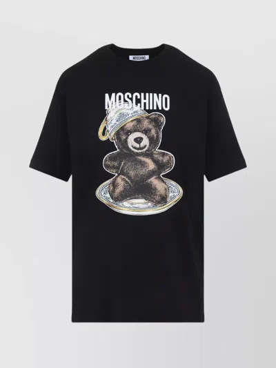 MOSCHINO PRINTED CREW NECK T-SHIRT
