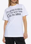 Moschino Archive Slogan Print T-shirt In White