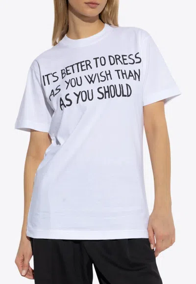 MOSCHINO PRINTED CREWNECK T-SHIRT