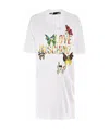 Moschino Printed Dress In White