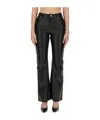 Moschino Black Flared Pants With High Waist And Detailing In Black