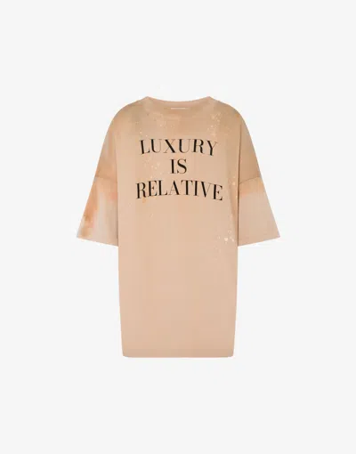 MOSCHINO PRINTED HEAVY COTTON T-SHIRT