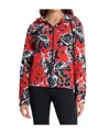 Moschino Printed Hooded Casual Jacket In Black
