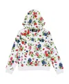 Moschino Printed Hooded Casual Jacket In White