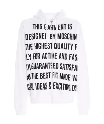 MOSCHINO PRINTED HOODED SWEATER