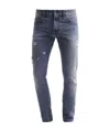 Moschino Printed Jeans In Black