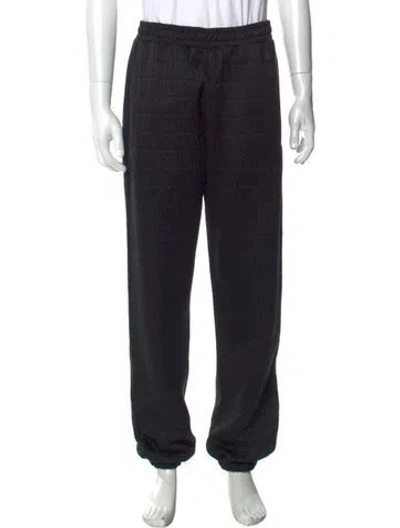 Pre-owned Moschino Printed Joggers In Blue