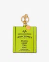 Moschino Printed Keychain In Green
