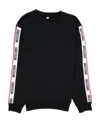 Moschino Printed Logo Sweater In Black