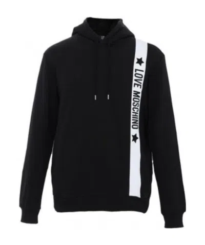 Moschino Printed Logo Sweater In Black