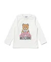 Moschino Printed Long-sleeved T-shirt In White