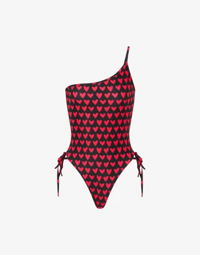 MOSCHINO PRINTED LYCRA ONE-PIECE SWIMSUIT