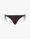 Moschino Slip Mare In Lycra Stampato In Black