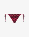 Moschino Slip Mare In Lycra Stampato In Pink