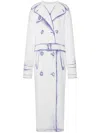 Moschino Printed Midi Dress In White