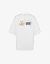 Moschino Crew Neck Graphic Print Short Sleeves In White