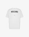 Moschino Cotton T-shirt With Contrasting Logo Detail In White