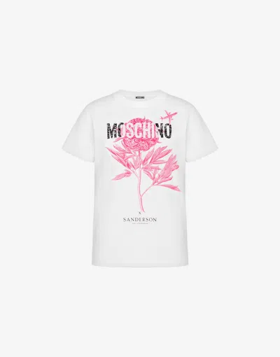 Moschino Printed Organic Cotton Jersey T-shirt In White