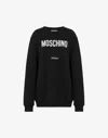 Moschino Long-sleeve Pullover Sweater In Wool And Cashmere Blend In Black
