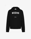 Moschino Printed Organic Cotton Sweatshirt In Black