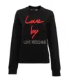 Moschino Printed Pattern Sweater In Black