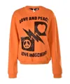 Moschino Printed Pattern Sweater In Orange