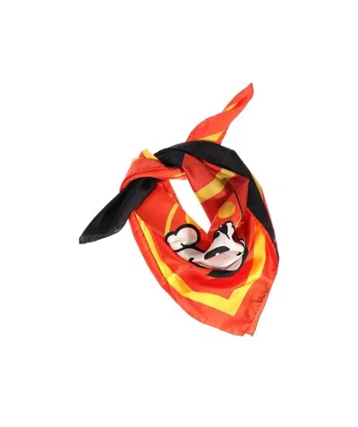 Moschino Printed Scarf In Red