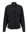 Moschino Dotted Shirt With Collar And Long Sleeves In Black