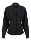 Moschino Dotted Shirt With Collar And Long Sleeves In Black