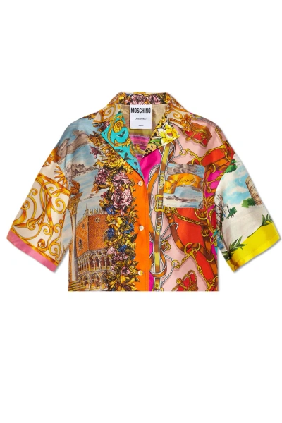 Moschino Printed Shirt  In Multicolor