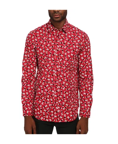 Moschino Printed Shirt In Red